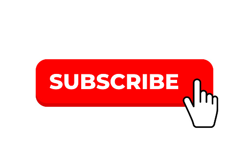 Click Subscribe Button Downloadable Click Subscribe Button With Hand Cursor Vector Illustration Stock ...