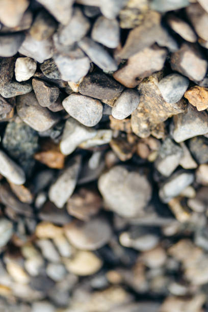 An upside down closeup of rocks on a beach in western Norway