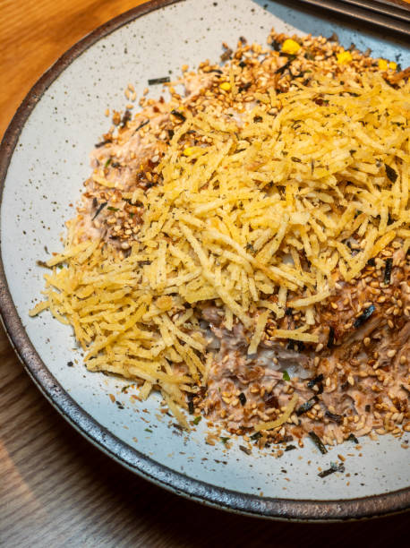 istock Cooked tuna rice bowl on a dinner plate 2169276776