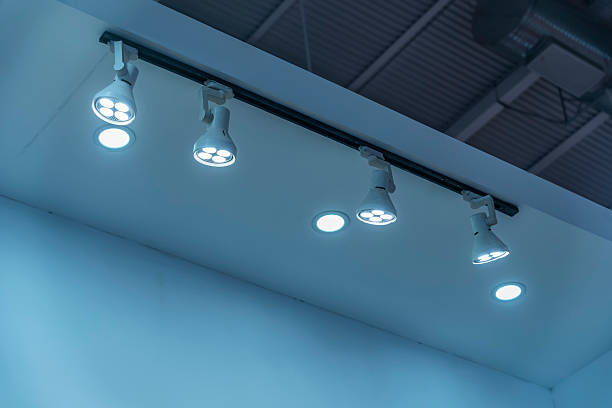 istock Directional LED lights on rails under the ceiling 2169279084