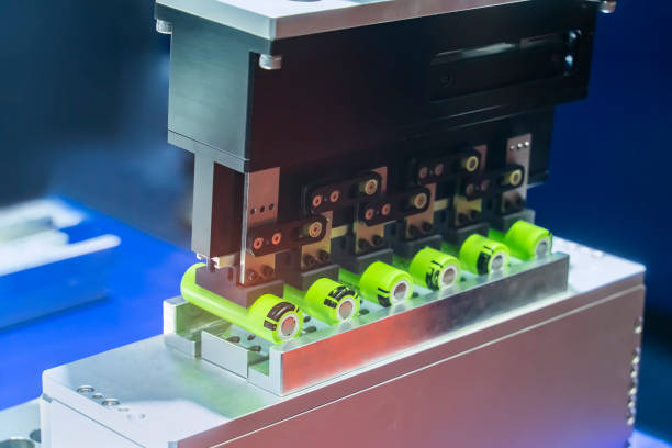 istock artificial intelligence machine at industrial manufacture of lithium battery 2169279379