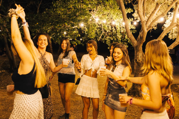 istock Group of friends having fun at a party. 2169285928