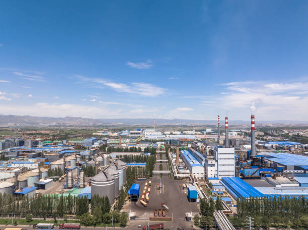 istock view of power station in field 2169295407