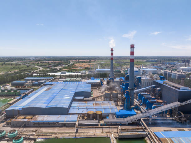 istock view of power station in field 2169295470
