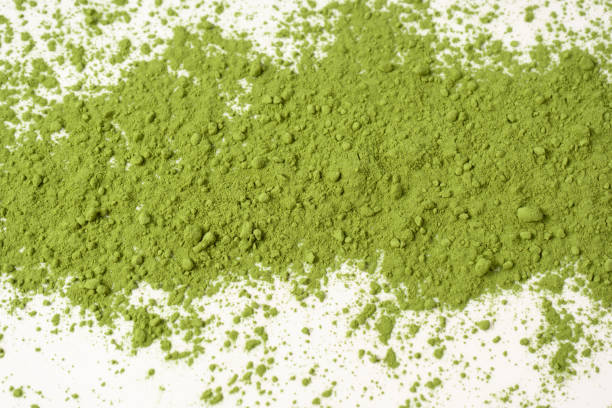 istock Matcha tea, matcha powder isolated on a white background. 2169301268