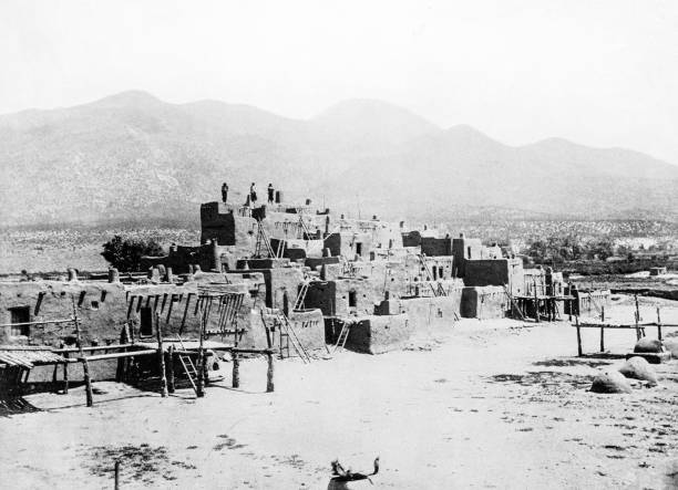 Antique Photograph: Pueblo of Taos, New Mexico