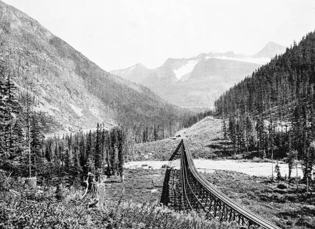 Antique Photograph: Selkirk Range, British Columbia