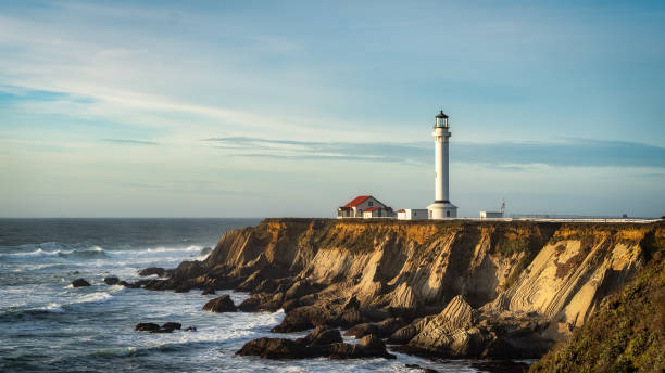 The Point Arena Lighthouse in Winter