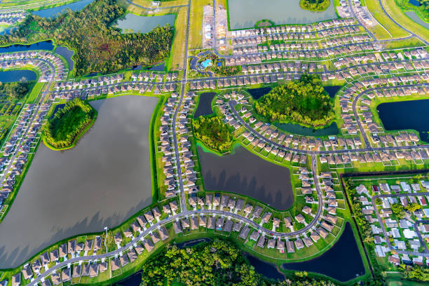 Suburban Tampa Florida Subdivision
