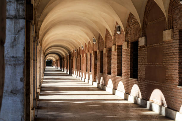 istock Colonnade and arcades in passage in Aranjuez town, Madrid 2169334546