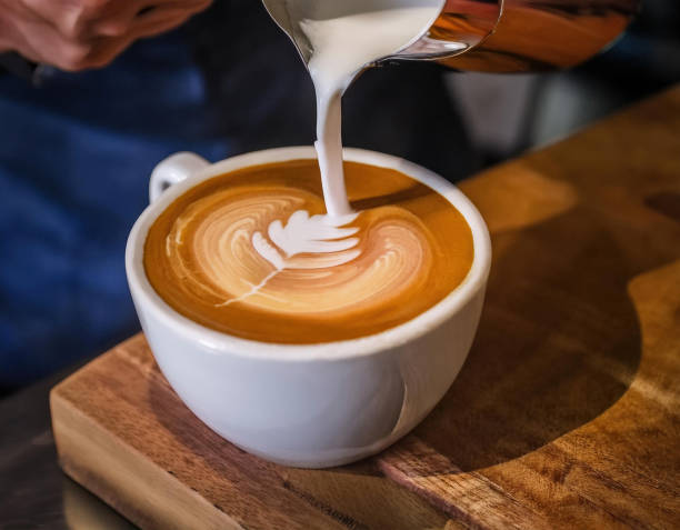 istock Barista make coffee cup latte art 2169342124