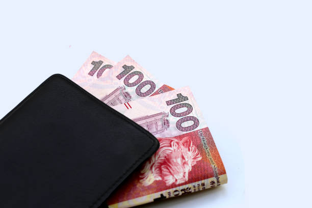 istock Hong Kong money, Banknotes on white background. 2169347113