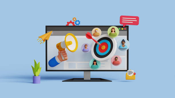 istock CRM, Customer relationship management concept. Customer target concept. Refining marketing strategies. 3D computer screen with megaphone and targeted audience 2169349668