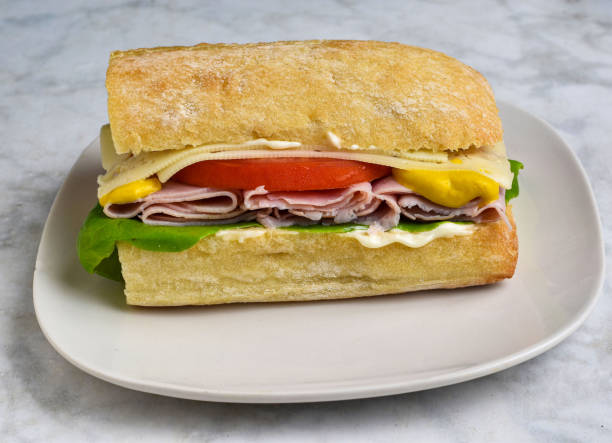 istock ham sub with  with lettuce tomato and cheese 2169355462