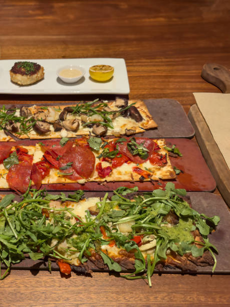 istock A trio of flatbread on a counter top 2169357539