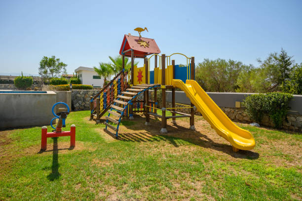 children's playground near the pool in Cyprus