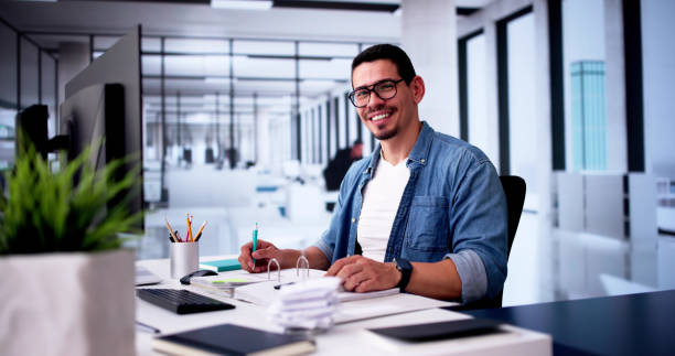 istock Accounting Bookkeeper Clerk Man. Bank Advisor 2169373895