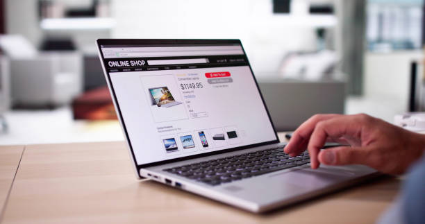 istock Man At Home Shopping Electronics Online 2169374344