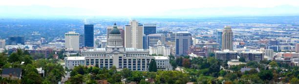 istock Panoramic view of Utah State Capitol Building Area. 2169376409