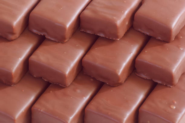 istock The diagonal arrangement with chocolate bars. 2169385247