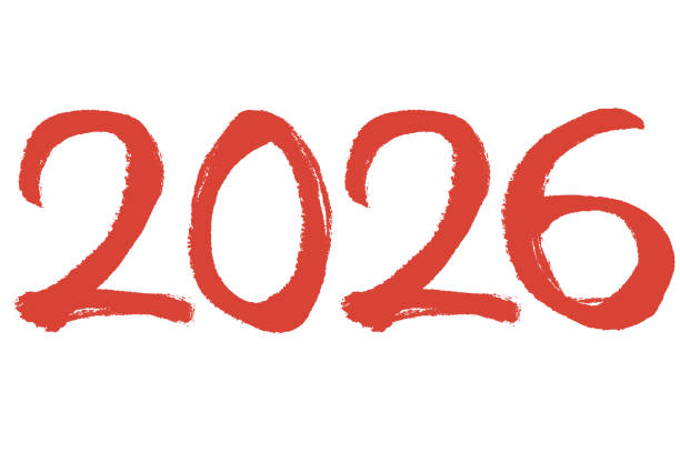 Of The Number 2026 With A Touch Of A Brush Stock Of The Number 2026 With A Touch Of A Brush 