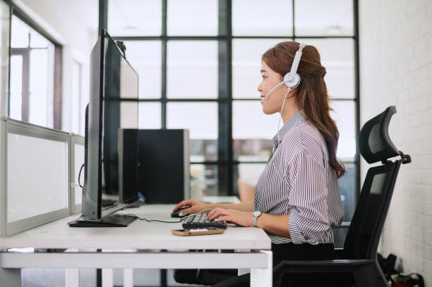 istock Asian female call center worker. 2169388057