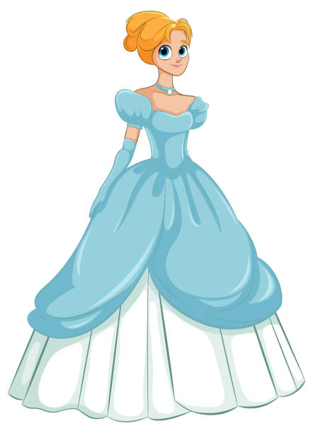 istock A princess wearing a beautiful blue gown 2169392862