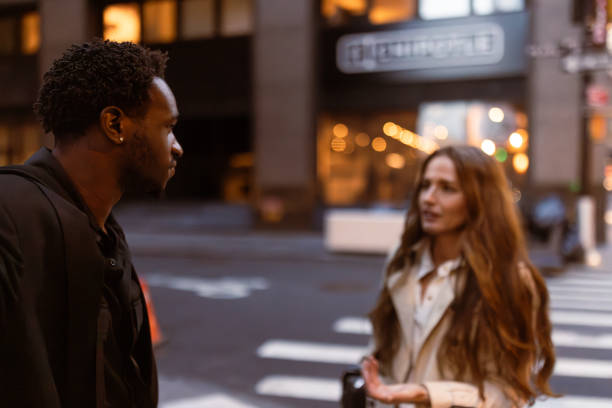 istock Urban Evening Conversation in the City 2169394068