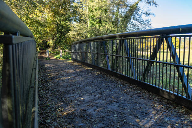 istock Single bridge on the river Wey Surrey England 2169396788
