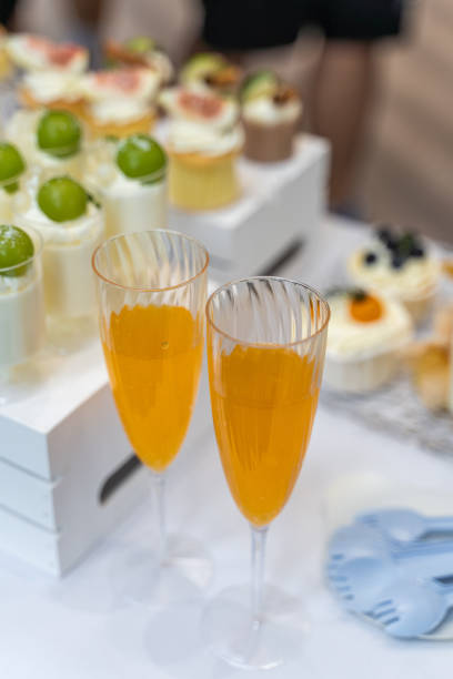 istock Desserts such as bread and cake on the dining table 2169398566