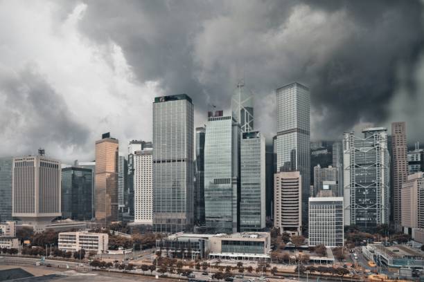 istock The city before the storm arrives 2169409449
