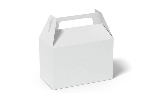 istock Takeaway fast food Box On White Background, mockup, 3d illustration, 3d rendering 2169411428