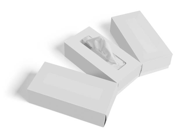 istock white tissue box isolated on white background, mockup, 3d illustration, 3d rendering 2169411533