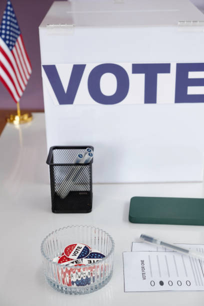 istock Bulletins And Pins Preparing For Voting 2169419391