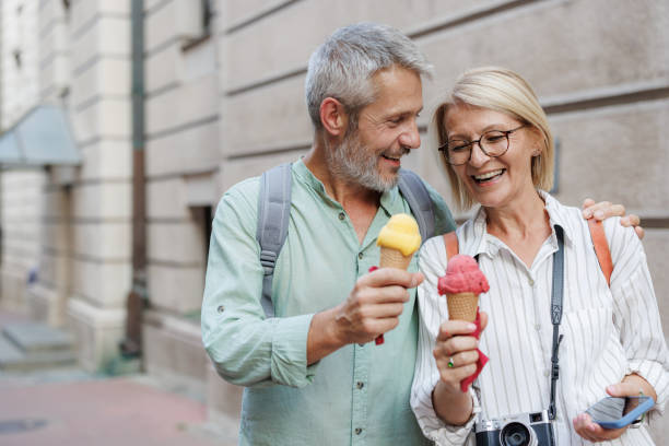 istock Mature couple on a spring break eating ice cream 2169421362