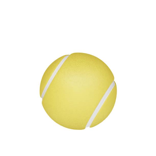 Tennis Balls on Ladder on Orange Background