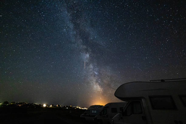 istock Milky way over overnight parked vans. 2169424867