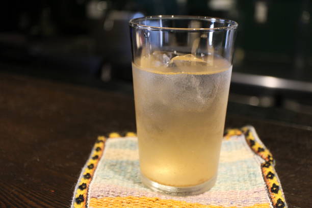 A glass of iced Peruvian herbal tea