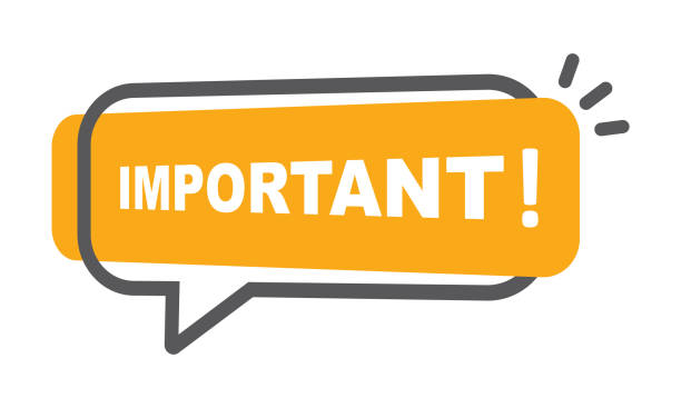 illustrations, cliparts, dessins animés et icônes de important, attention, avis, signe. message d’annonce et autocollant, informations importantes. - message dannonce