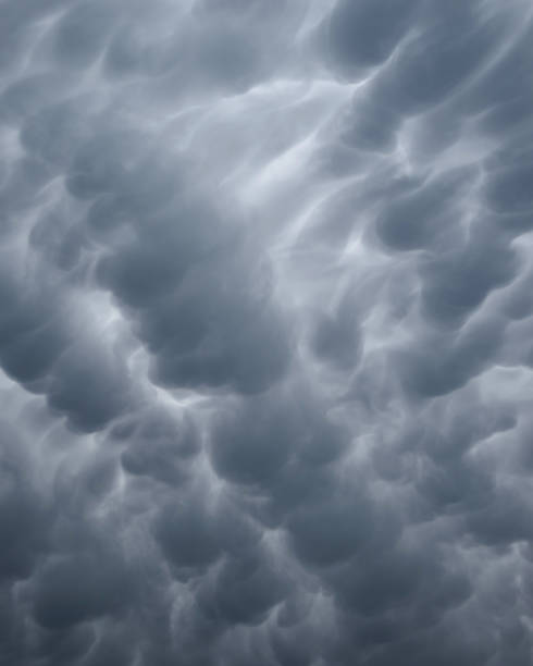 istock Mammatus clouds in the sky 2169446821