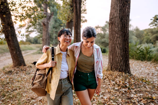 istock Two female friends spending day together in nature 2169451122