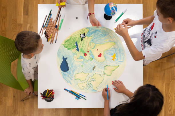 istock Children's workshop about our planet and animals that live in it. 2169456915