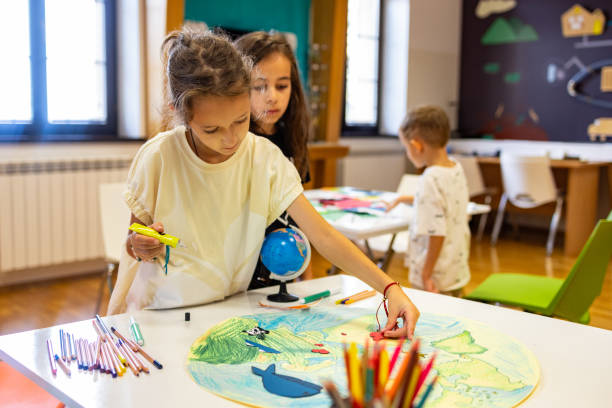istock Two girls at a biology workshop 2169456957