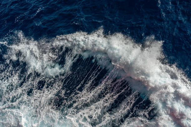 istock Top view of ocean waves. 2169460038