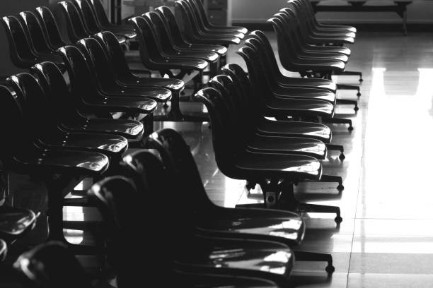 istock Plastic chairs for patients in the hospital 2169471755