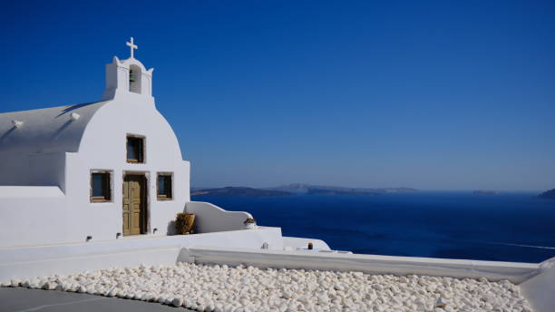 istock Eastern Orthodox or Greek Orthodox cathedral, Oia, Santorini 2169483023