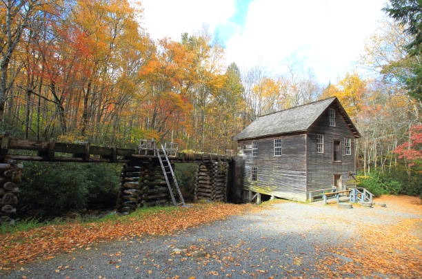 istock Mingus Mill during the fall at Great Smoky Mountains National Park. 2169486688