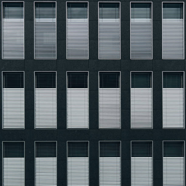 Partial view of an abstract facade of modern architecture