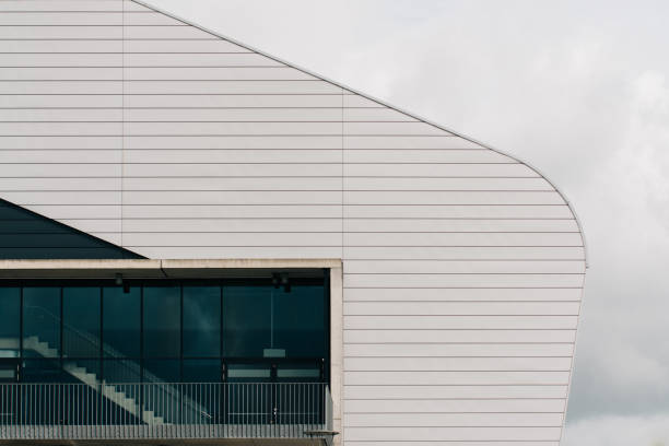 istock Partial view of a curved modern architecture 2169489692