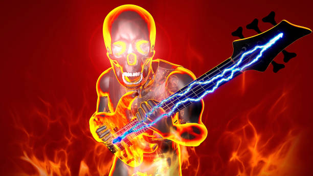 istock Skull Rocker in The Hell 2169497280